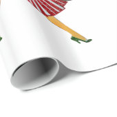 Papier Cadeau Papier brillant, femme rétro (Coin rond)