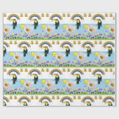 Papier Cadeau Papier brillant, perroquets arc-en-ciel Soleil lap (Plat)