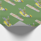 Papier Cadeau Papier brillant pour oiseaux jaunes (Coin)