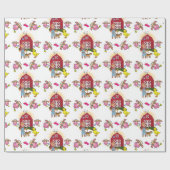 Papier Cadeau Papier brillant, Vaches fermières fermières (Plat)