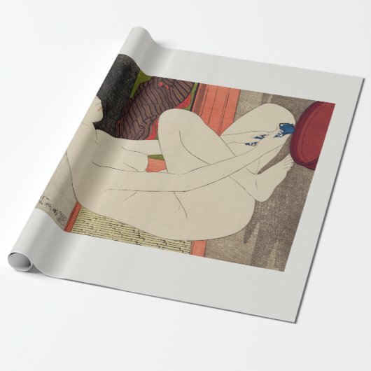 Papier Cadeau PAPIER CADEAU: BLOC EN BOIS JAPONAIS : Shinsui Itō (Déroulé)