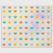 Papier Cadeau Papier-cadeau Pastel Papier-papillon - Papier à en (Plat)