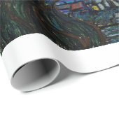 PAPIER CADEAU PAPIER CADEAU: VINCENT VAN GOGH : NUIT STARRY (Coin rond)