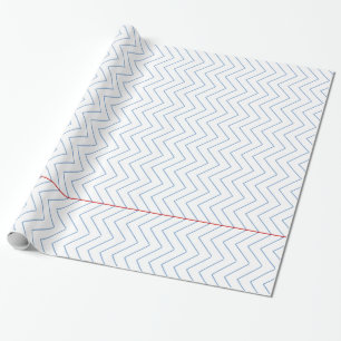 Papier Cadeau Papier Carnet Chevron Rulé - Papier d'emballage