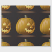 Papier Cadeau Papier Citrouille à enveloppement de lanterne d'Ha (Plat)