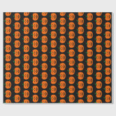 Papier Cadeau Papier Citrouille Halloween (Plat)
