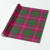Papier Cadeau Papier Clan Crawford Tartan (Déroulé)
