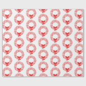 Papier Cadeau Papier-couronne de Noël (Plat)