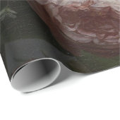 Papier Cadeau Papier d'affiche floral des beaux-arts 60lb (Coin rond)