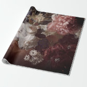 Papier Cadeau Papier d'affiche floral des beaux-arts 60lb (Déroulé)