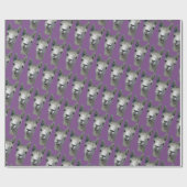 Papier Cadeau Papier d'alpaga sur le mauve (Plat)