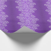 Papier Cadeau Papier Damask Royal Purple Mariage (Coin)