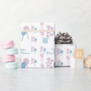 Papier Cadeau Papier de Baby shower Happy