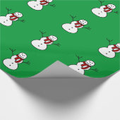 Papier Cadeau Papier de bonhomme de neige (Coin)