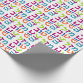 Papier Cadeau Papier de cadeau de Mazel Tov d'hébreu de מזלטוב (Coin)