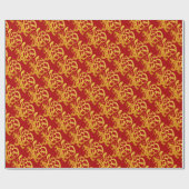 Papier Cadeau Papier de chien d'or coupé Chine Nouvel An 2018 Wr (Plat)