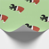Papier Cadeau Papier de Christmas Fleur De Lis Cajun Louisiane (Coin)