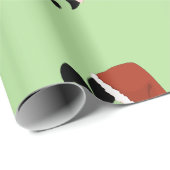 Papier Cadeau Papier de Christmas Fleur De Lis Cajun Louisiane (Coin rond)