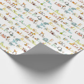 Papier Cadeau Papier de gabarit - Alphabet (Coin)