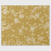 Papier Cadeau Papier de giftwrapper à pétale d'or (Plat)