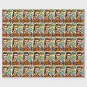 Papier Cadeau Papier de gravure d'artiste par Tamara Diaz Art (Plat)