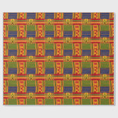 Papier Cadeau Papier de gravure Kente (Plat)