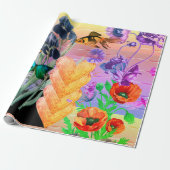 Papier Cadeau PAPIER DE LA Saint-Valentin LIVRE ORIGINAL COLLAGE (Déroulé)