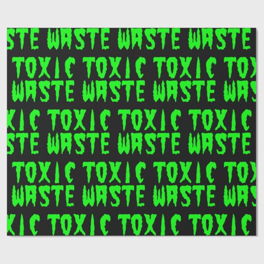 PAPIER CADEAU PAPIER DE LAVAGE DES DÉCHETS TOXIQUES (Plat)