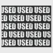 PAPIER CADEAU PAPIER DE LAVAGE UTILISÉ (Plat)