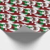 Papier Cadeau Papier de Noël africain Père Noël (Coin)