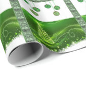 Papier Cadeau Papier de Noël Arbre de Noël (Coin rond)