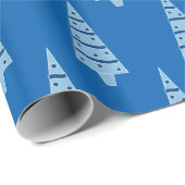 Papier Cadeau Papier de Noël - Arbres de vacances (Coin rond)