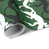 Papier Cadeau Papier de Noël d'art de reptile de papier (Coin rond)