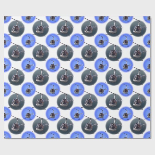 Papier Cadeau Papier de Noël pour hélicoptère (Plat)