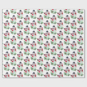 Papier Cadeau Papier de Noël - Snowman de vacances (Plat)