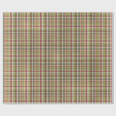 Papier Cadeau Papier de Noël traditionnel rouge et vert (Plat)