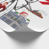 Papier Cadeau Papier de Noël victorien de l'âge doré 🎄 (Coin)