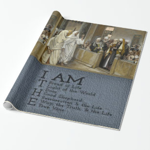 Papier Cadeau Papier de papier de papier d'enveloppement Jésus-C