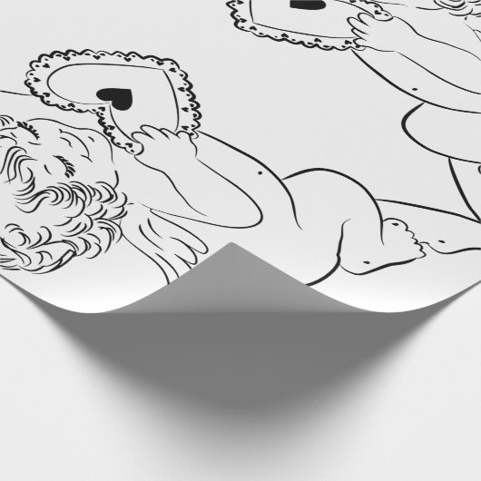 Papier Cadeau Papier de recouvrement d'anges (Coin)