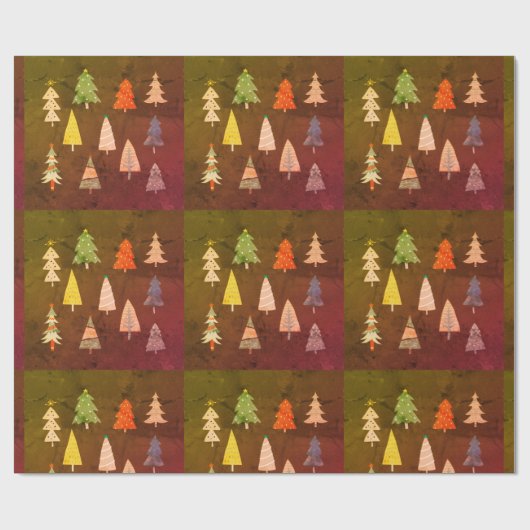 Papier Cadeau Papier de recouvrement d'arbre (Plat)