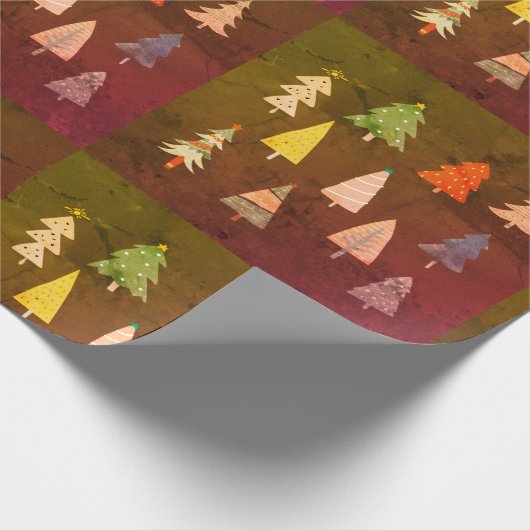 Papier Cadeau Papier de recouvrement d'arbre (Coin)