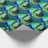 Papier Cadeau Papier de recouvrement de bulles de paon (Coin)