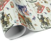 Papier Cadeau Papier de recouvrement de collage Krampus Petit Mo (Coin rond)