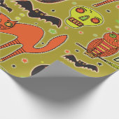 Papier Cadeau Papier de recouvrement de Facebook Halloween (Coin)