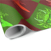 Papier Cadeau Papier de recouvrement de Krampus (Coin rond)