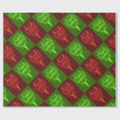 Papier Cadeau Papier de recouvrement de Krampus (Plat)