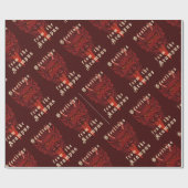 Papier Cadeau Papier de recouvrement de Krampus (Plat)