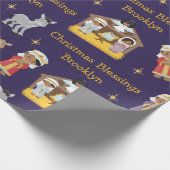 Papier Cadeau Papier de recouvrement de la crèche multiculturell (Coin)