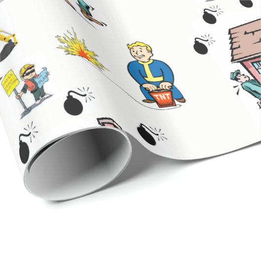 Papier Cadeau Papier de recouvrement Déplacement (Coin rond)