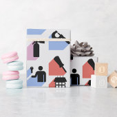 Papier Cadeau Papier de recouvrement des symboles de constructio